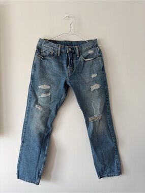 Levi's Relaxed Fit Distressed Blue Jeans
